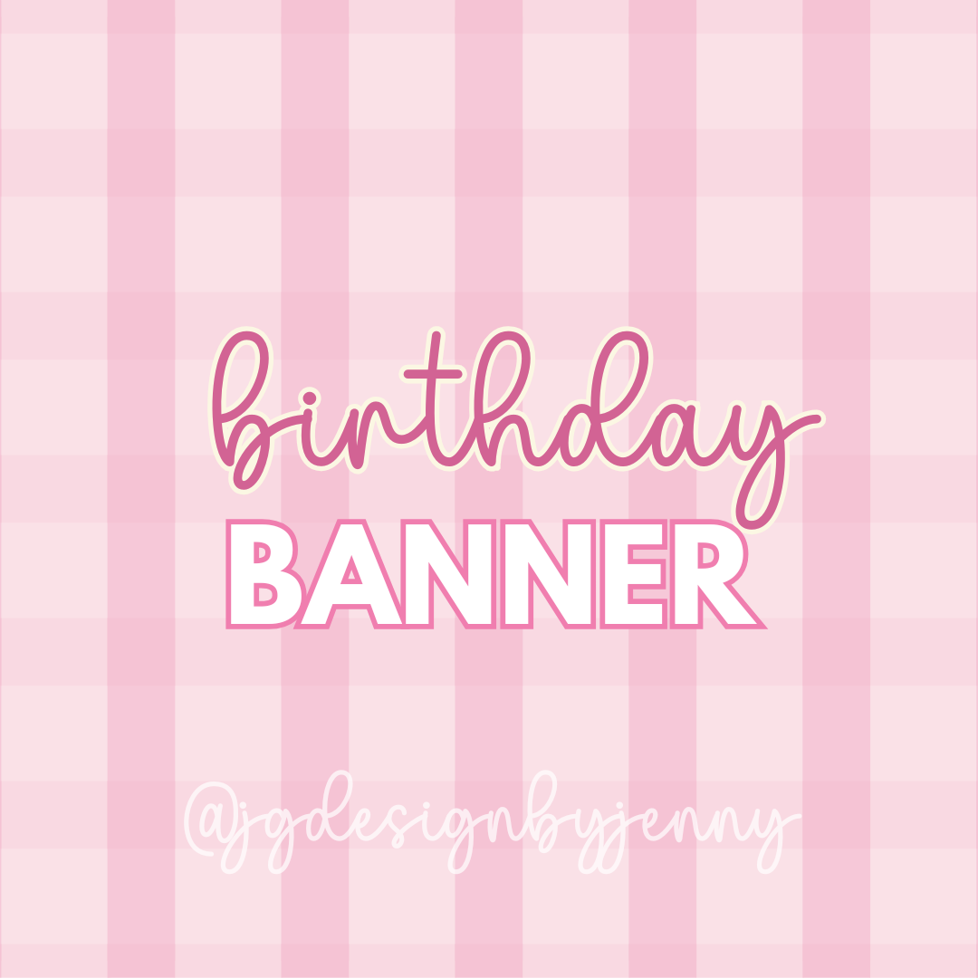 Custom Happy Birthday Banner