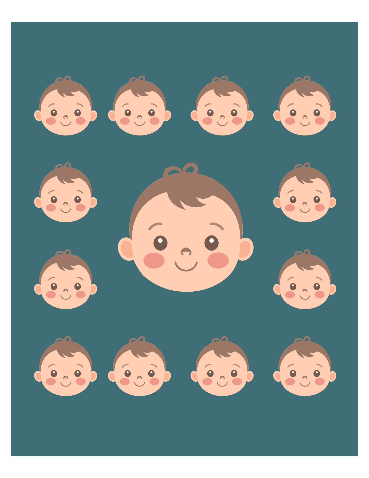 First Year Milestone Shadow Box