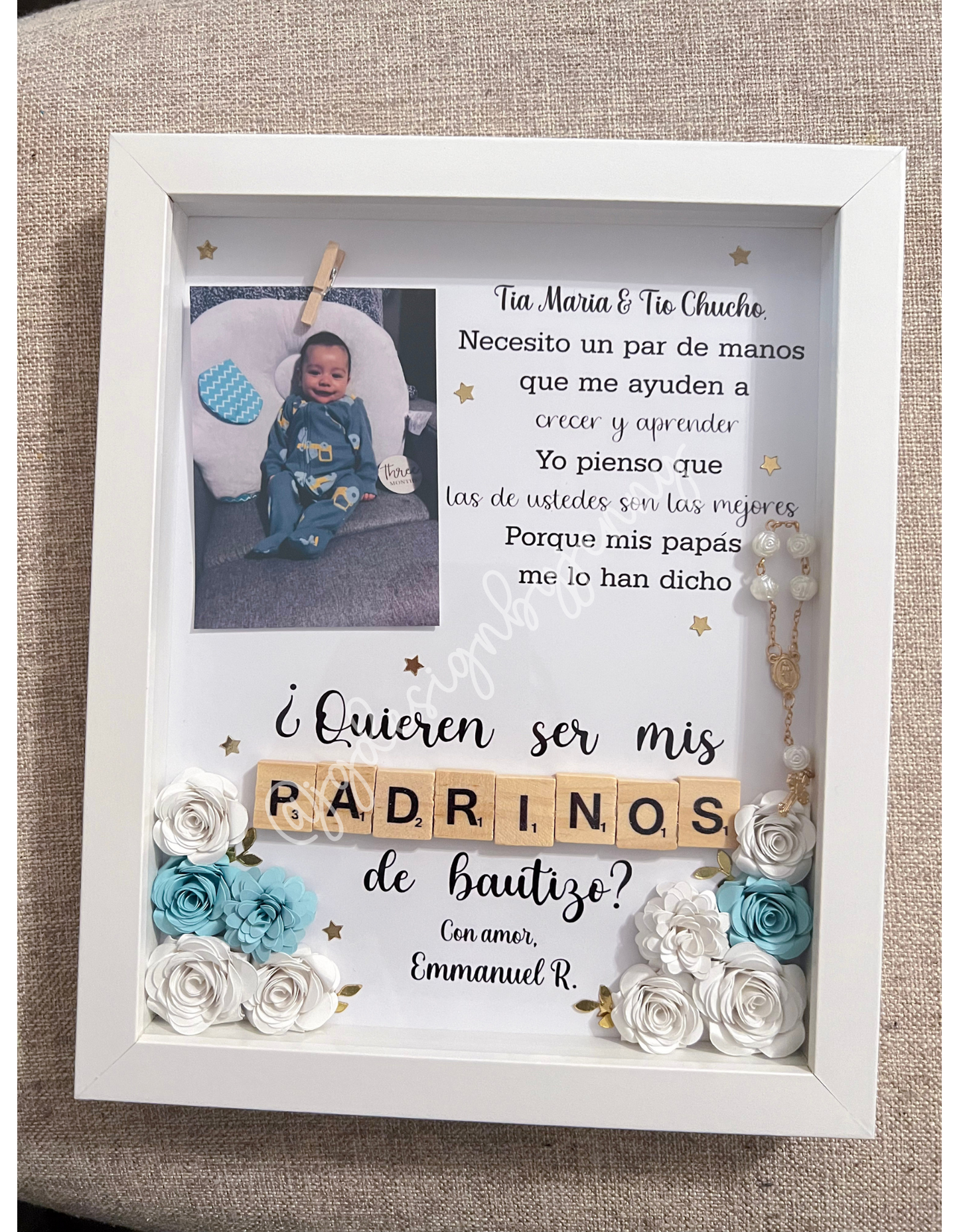 Godparent Proposal Shadow Box
