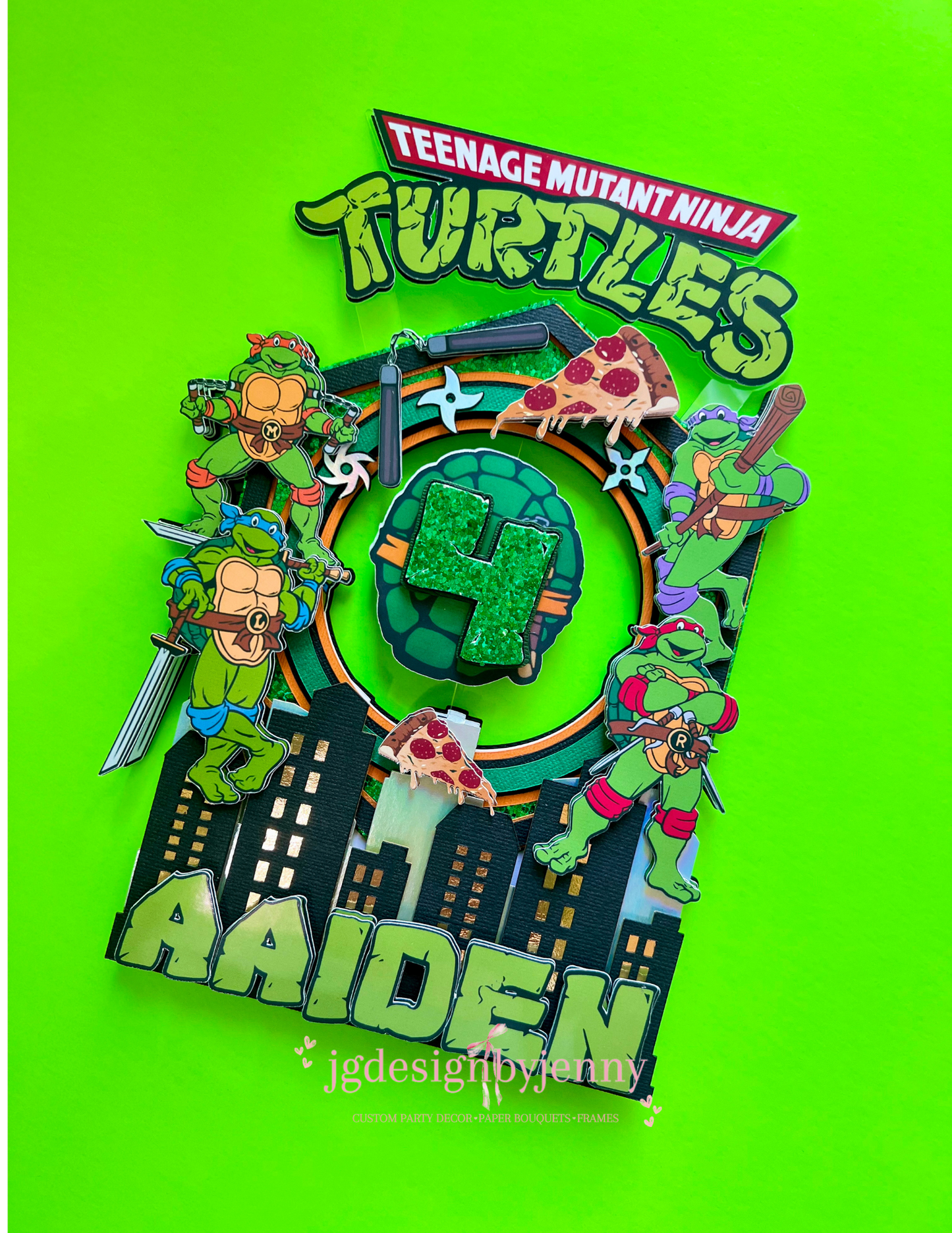 Ninja Turtles Cake Topper