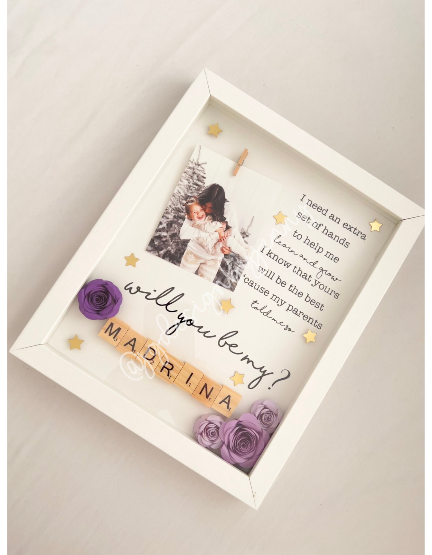 Godparent Proposal Shadow Box