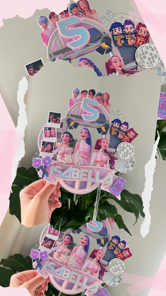 K-Pop Demon Hunters Cake Topper