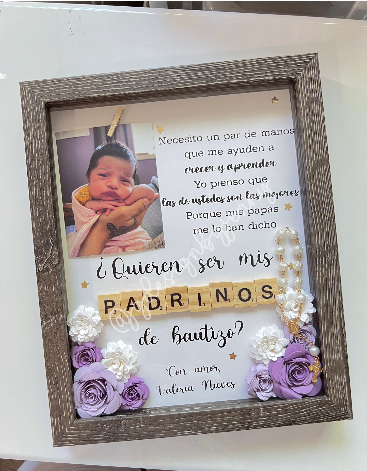 Godparent Proposal Shadow Box