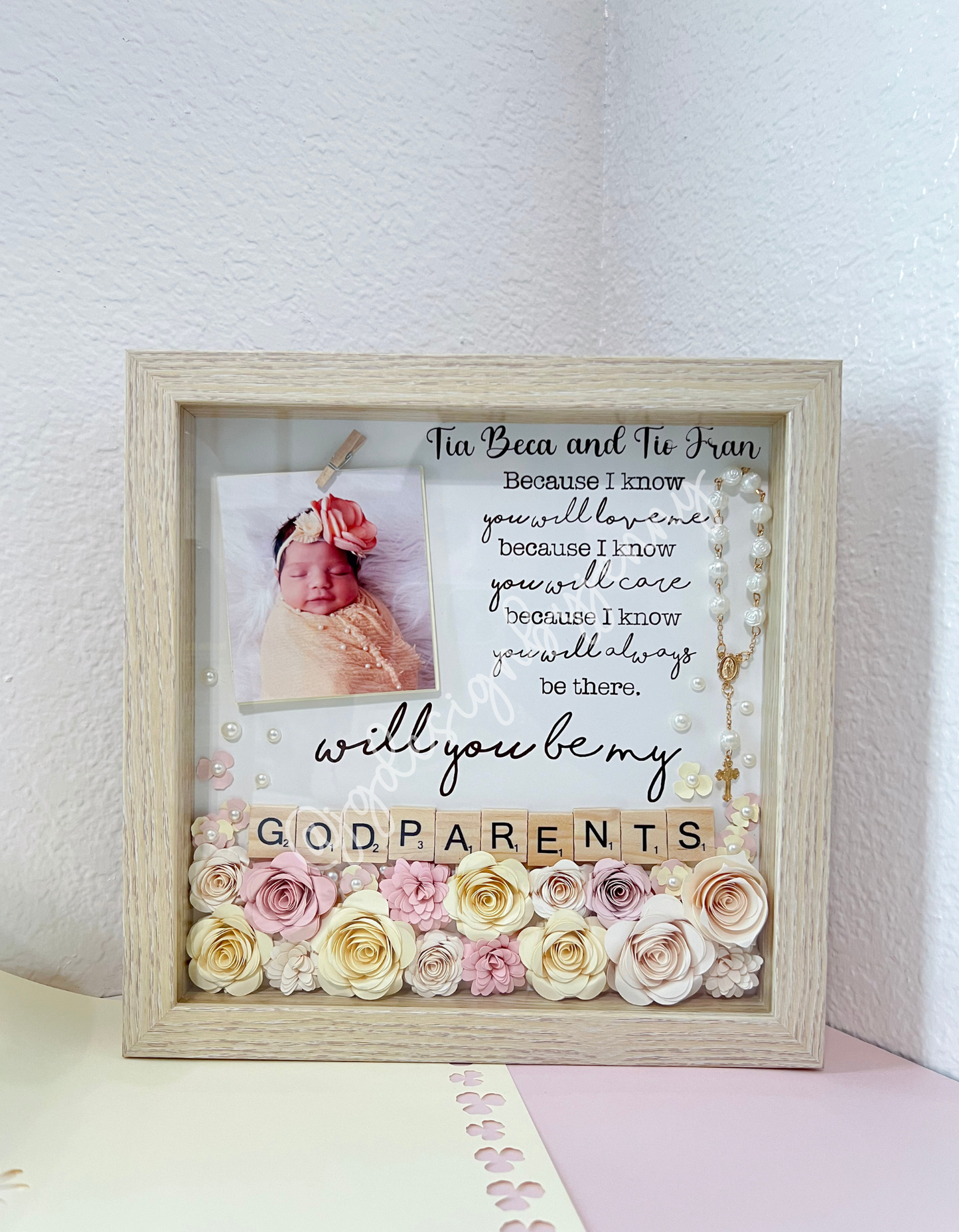 Godparent Proposal Shadow Box