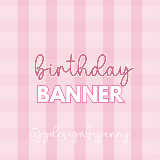 Custom Happy Birthday Banner