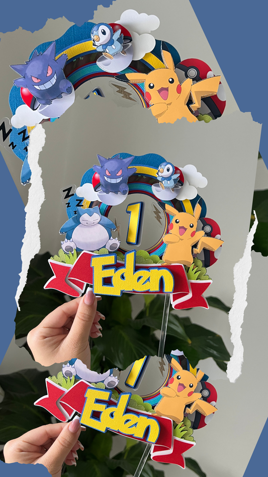 Pokemon Cake Topper