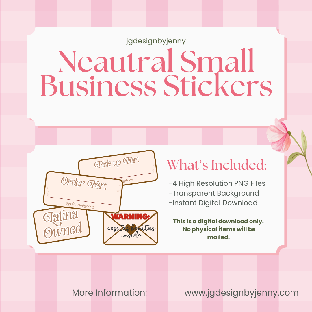 Neutral Small Biz Stickers